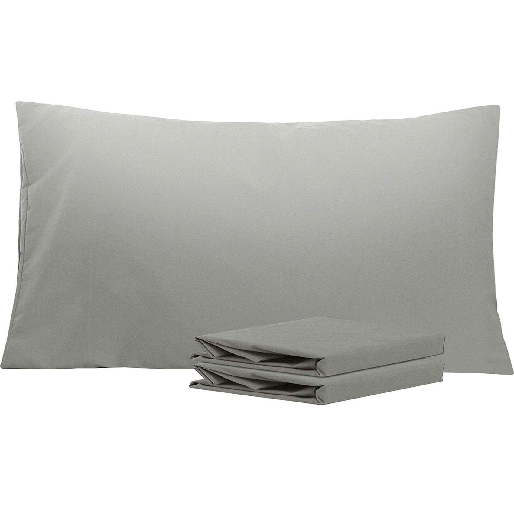 Ntbay King Pillowcase Set - 2 Pack Brushed Microfiber 20X40 Pillowcases - Soft, Wrinkle-Free, Fade-Resistant, Stain-Resistant, S